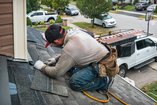 Professional Roofing technician working in Patriot, IN